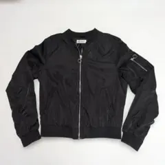 H&Mエイチアンドエム　キッズ　MA-1ジャンパー　ジャケット　150 ブラック