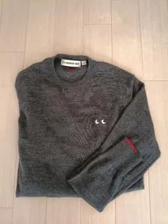 美品！UNIQLOアニヤハインドマーチ　メリノクルーネックセーターMサイズ