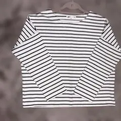 ボーダー長袖　L