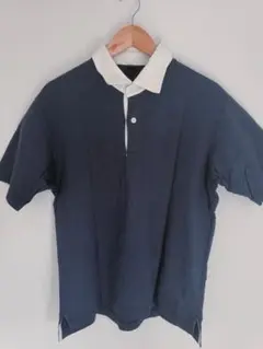 【新品】UNIQLO ラガーシャツ ネイビー Mサイズ