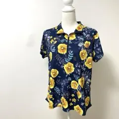 【3L】Kolwin コルウィン　ゴルフウェア　シャツ　大きい　花柄のサムネイル