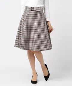 ★チェックフレアスカート