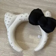キティ カチューシャ ユニバ 白 黒