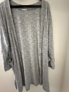 新品未使用GU グレー Lサイズ カーディガン 長袖
