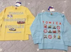 トミカ　長袖カットソー2枚セット　100cm 少し小さめ