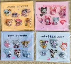 ナルミヤキャラクターズ　ぷっくりしーる　セブンイレブンシール　4種