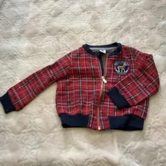 PETIT BATEAU レッドチェック ジャケット 95cm