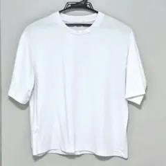 GU 無地 クルーネックTシャツ ホワイト
