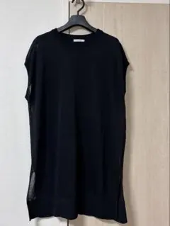 ベイフロー　シアーニットプルオーバー黒のサムネイル