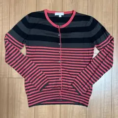 JOHN SMEDLEY ボーダー カーディガン Sのサムネイル