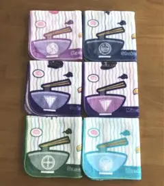 G賞 ぬーどるモチーフタオル ６枚セット