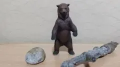 最終値下げ！ 상태좋음 希少 廃盤 パポ クマ 熊 グリズリー フィギュア フランス
