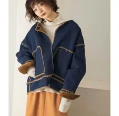 KBF デニムボアショートジャケット