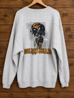 90s ヴィンテージ カレッジ スウェット 両面プリント 肉厚 XL 古着 定番