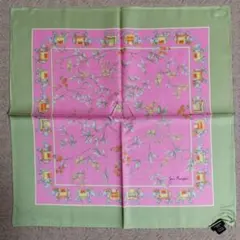 JIM THOMPSON　シルク　スカーフ　象　花