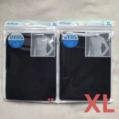 【新品】ユニクロ エアリズム UVカット クルーネック シルクブレンド XL2枚