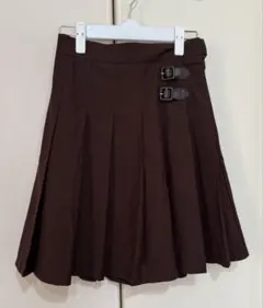 Fint プリーツスカート　ブラウン