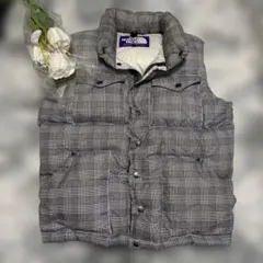 THE NORTH FACE チェック柄 ダウンベスト S