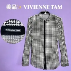 美品✨ヴィヴィアンタム パワーネット ブラウス 千鳥格子 シアー 日本製 S〜Mのサムネイル
