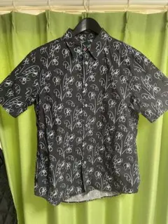 PS Paul Smith 半袖シャツ L 黒花柄