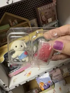 シルバニアファミリー 犬と赤いブロック