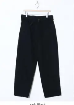 25ss comoli ベルテッドデニム サイズ2 ブラックのサムネイル