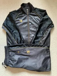 チャンピオン champion ジャージ 上下 黒×金　ブラック×ゴールド