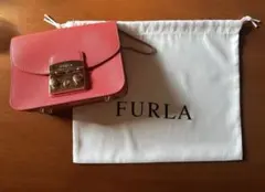値下げ‼️ FURLA チェーン ショルダーバッグ ピンク