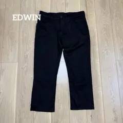 エドウィン ハタラクロ メンズ XL LL ストレート 黒 ストレッチのサムネイル