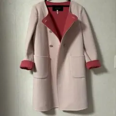 新品未使用タグ付き　TARA JARMON 上質ウール混　ロングコート チェックコート(チェスターコート) | TARA JARMON(タラ