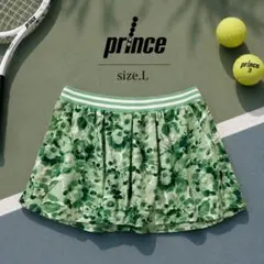 N美品　prince 速乾　ストレッチ　テニスウェア　スカート 緑のサムネイル
