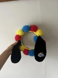 ［美品］スヌーピー耳付きカチューシャ