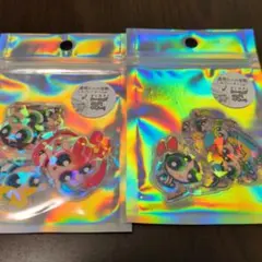 パワーパフガールズ ステッカー オーロラ　ホログラム　クリアシール　40枚入り