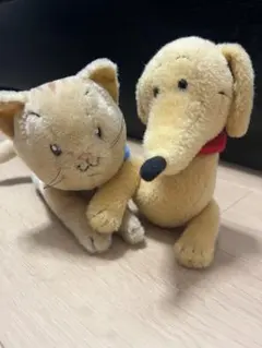 ニョッキ＆ハンドリーのぬいぐるみセット　おさるのジョージ