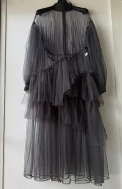 大人気【未使用級✨極美品】チカキサダ チュールドレス ロングワンピース ベージュ chika kisada チュール ドレス ワンピース 大人気 - メルカリ