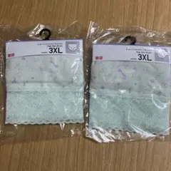 UNIQLOショーツ　ジャストウエスト3XL ライトグリーン 2枚セット