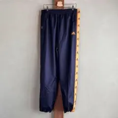 adidas トラックパンツ ジャージ ナイロン オレンジ ネイビー