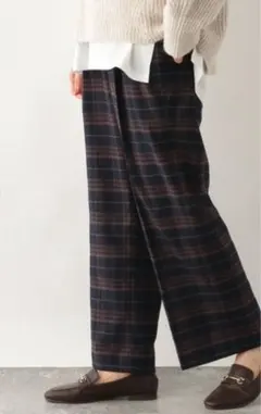 GLOBAL WORK あったかウツクシルエットストレート柄