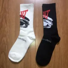 グラフィックプリント ソックス 2色セット