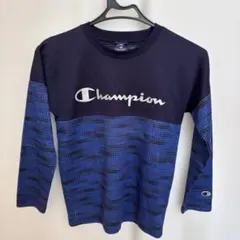 Champion 長袖カットソー ネイビー/ブルー