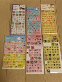 タイルシール　日焼けサンリオ　パワパフ　たまごっち　クレヨンしんちゃん