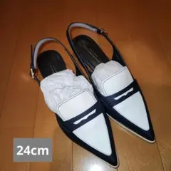 【美品】UNITED ARROWS バックストラップ パンプス 24cmのサムネイル