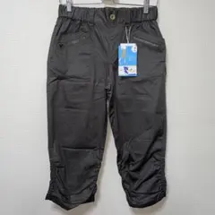 新品　カジュアルパンツ　クロップド　7分丈　綿　ウエストゴム　楽パン　L