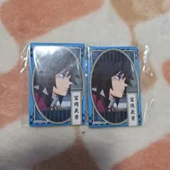 鬼滅の刃 冨岡義勇 缶バッジ スクエア缶バッジ