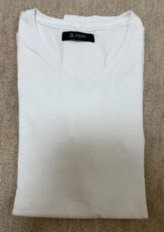 nano universe Vネック Tシャツ ホワイトのサムネイル