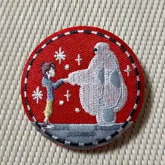 Disney Characters 刺繍缶バッジビスケット２　ベイマックス