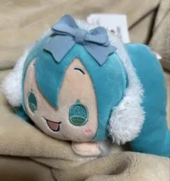 初音ミク　シナモロール　寝そべりぬいぐるみ　WINTER ver.