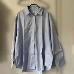 美品 プラージュ ビックシルエット 長袖シャツ ギンガムチェック 