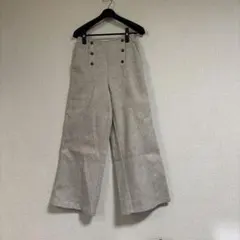 ◆BF限定◆美品◆BITTOKOワイドパンツ（フェルト生地）ウエストゴムフリー