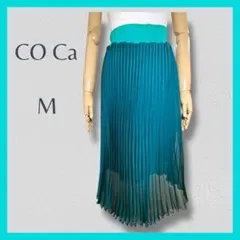 ☘️コカ COCA 【M】 プリーツ スカート グリーン 春夏 薄手